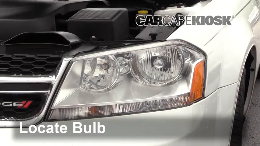 2013 Dodge Avenger SE 3.6L V6 FlexFuel Lights Headlight (replace bulb)